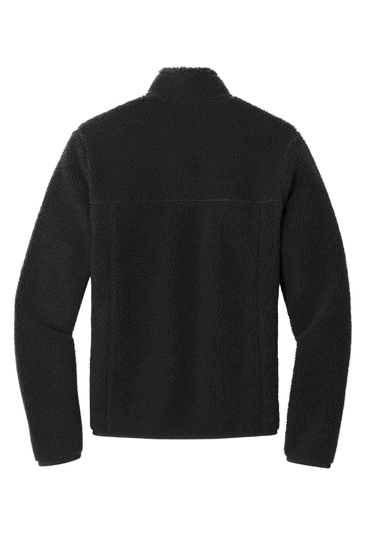 Rear View of DeepBlack Port Authority Camp Fleece Snap Pullover F140 plain