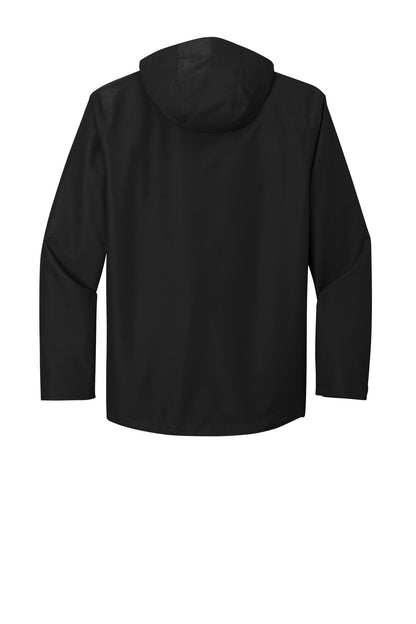 Rear View of DeepBlack Port Authority Collective Tech Outer Shell Jacket J920 plain