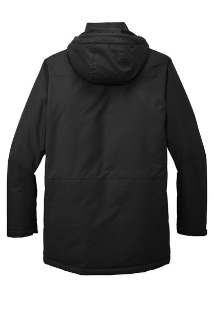 Rear View of DeepBlack Port Authority Excursion Parka J599 plain