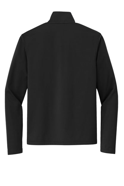 Rear View of DeepBlack Port Authority Flexshell Jacket J617 plain