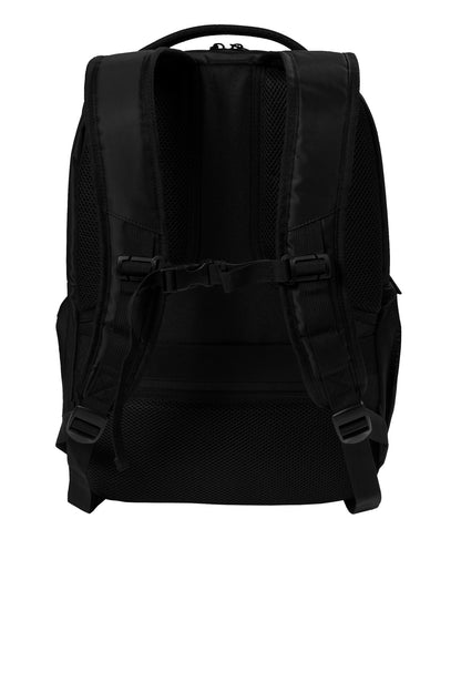 Rear View of DeepBlack Port Authority Transit Backpack BG224 plain