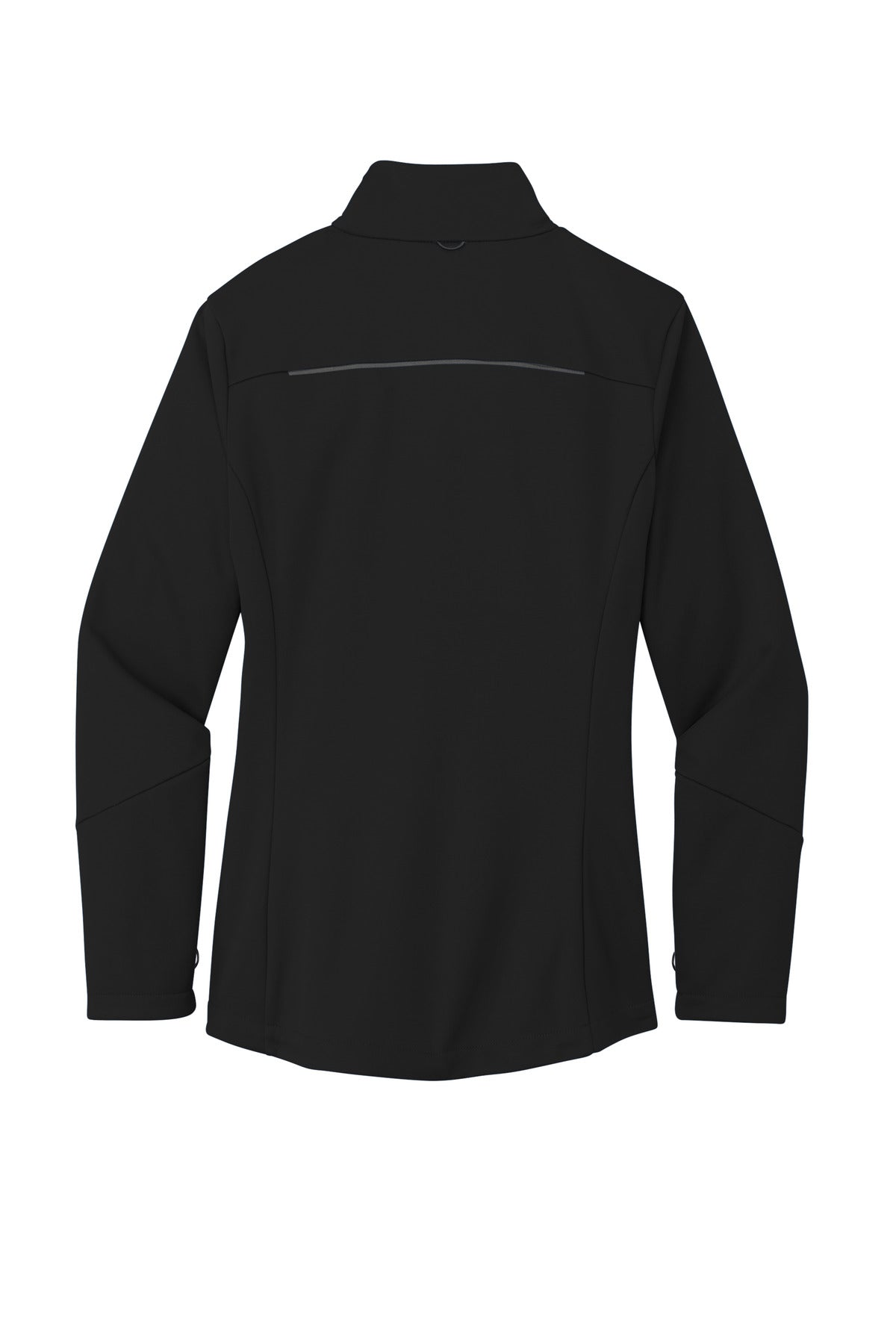 Rear View of DeepBlack Port Authority Women's Collective Tech Soft Shell Jacket L921 plain