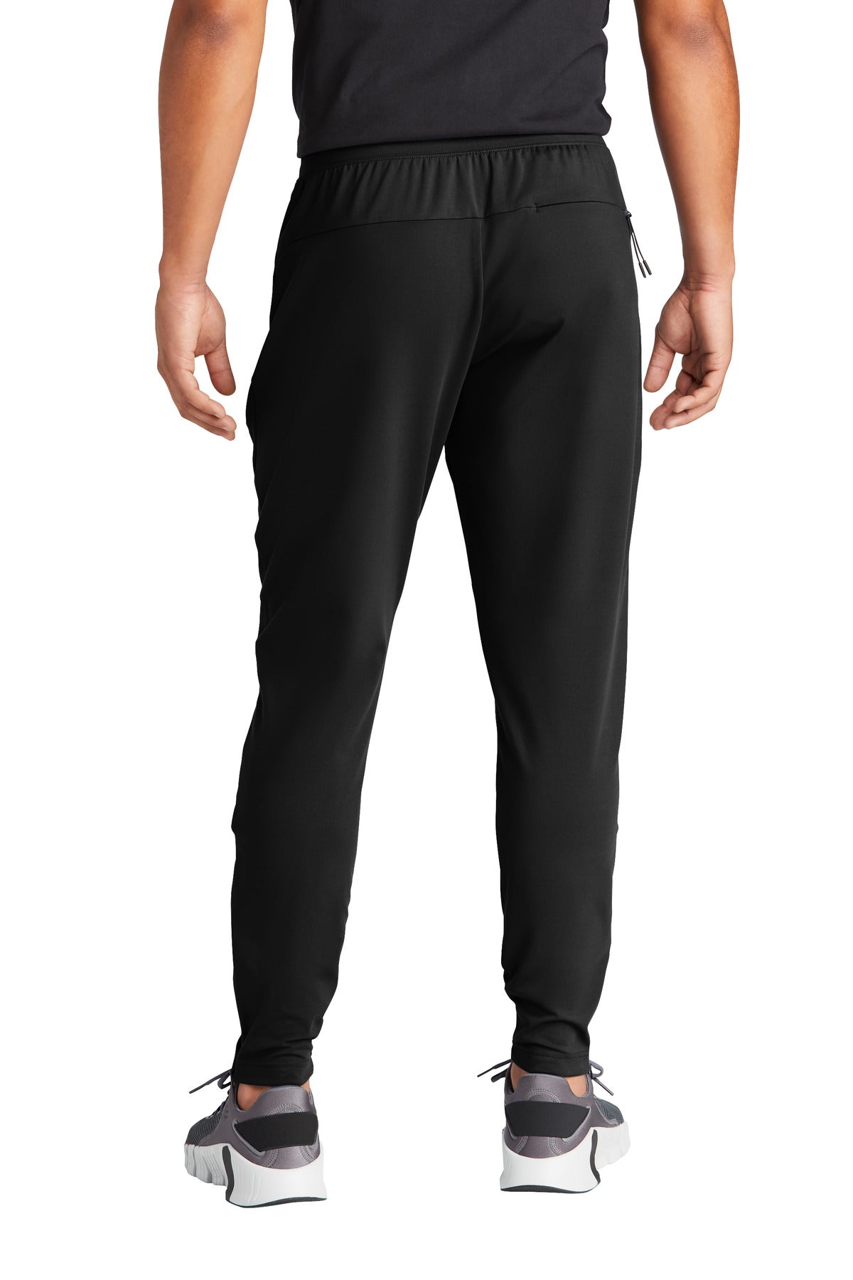 Rear View of DeepBlack Sport-Tek Circuit Jogger PST871 plain
