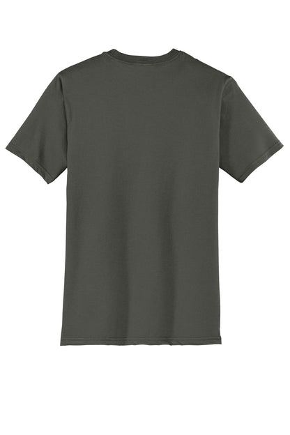 Rear View of DeepestGry District Very Important Tee . DT6000 plain