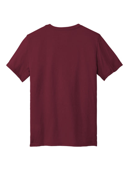 Rear View of DeepMaroon Nike Team rLegend Tee DV7299 plain