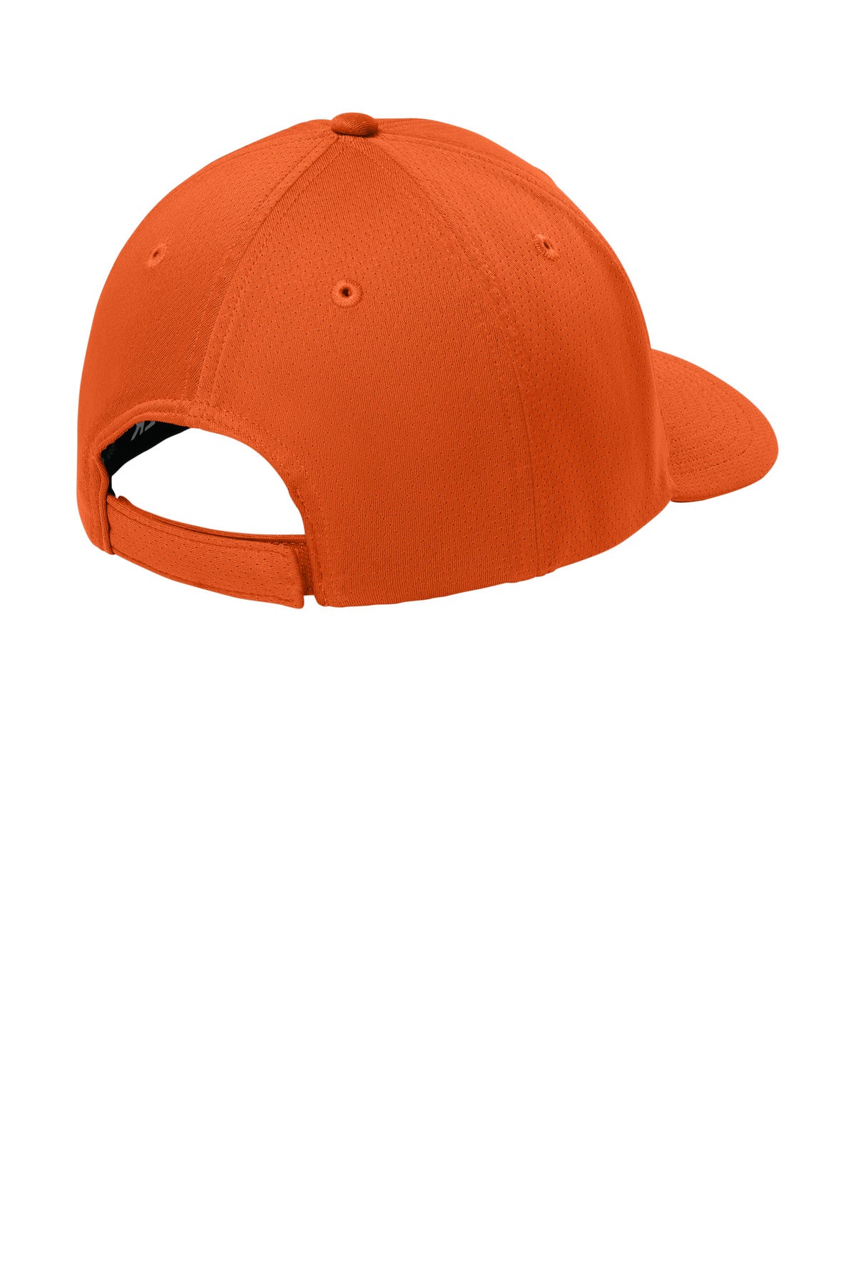 Rear View of DeepOrange Sport-Tek Impact Mesh Stretch-Tek Adjustable Cap STC71 plain