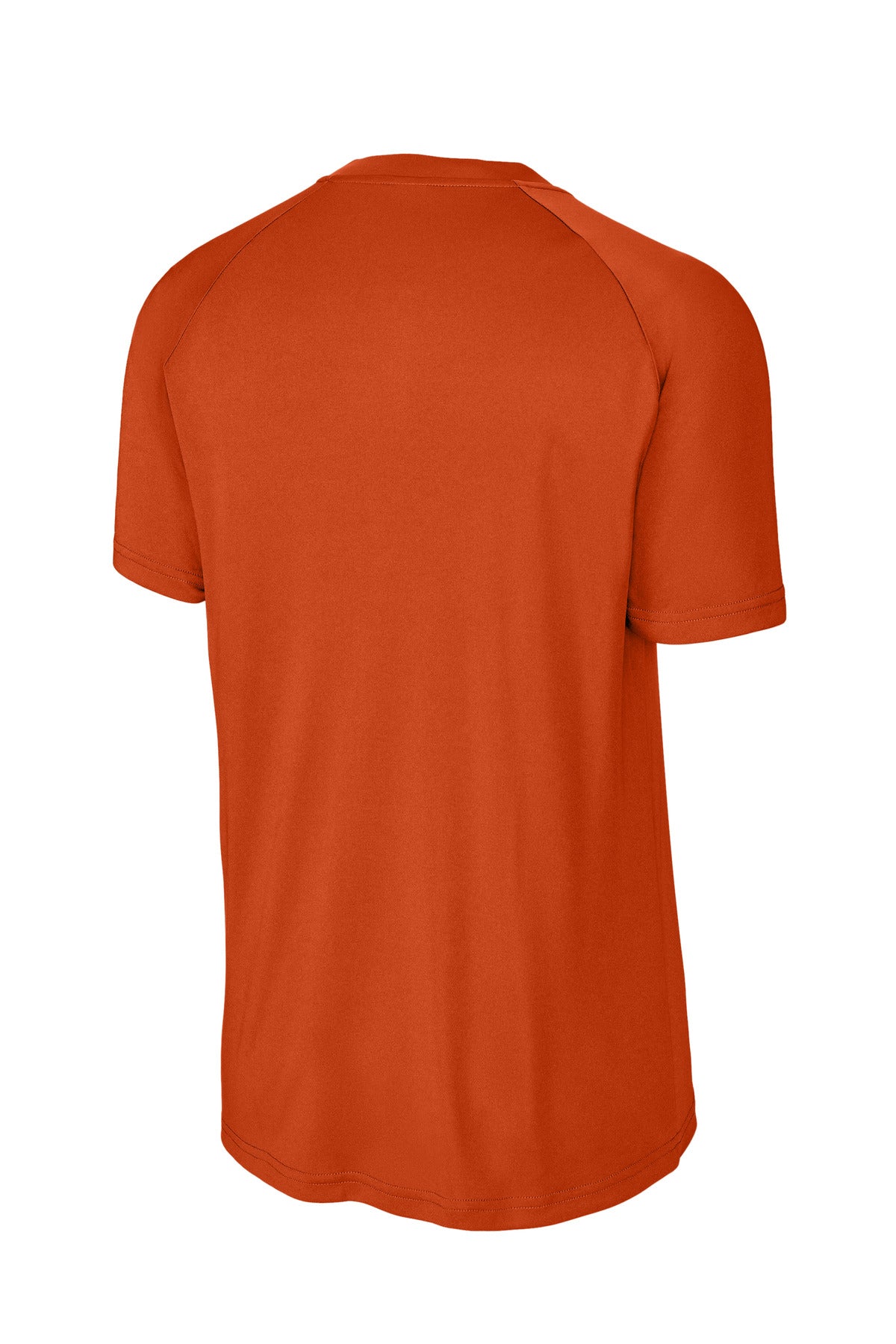 Rear View of DeepOrange Sport-Tek PosiCharge Competitor 2-Button Henley ST359 plain