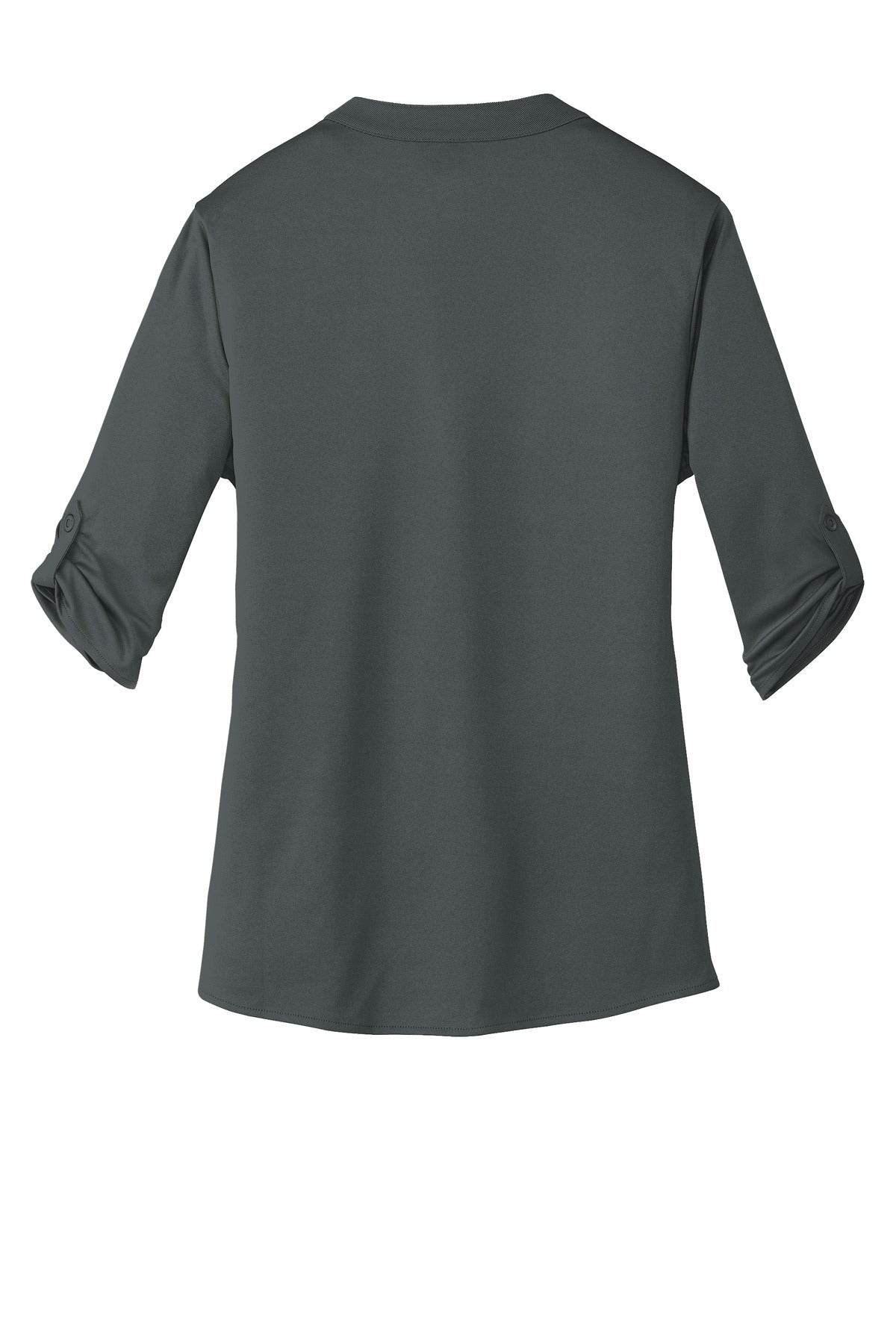 Rear View of Diesel Grey OGIO - Crush Henley. LOG111 plain