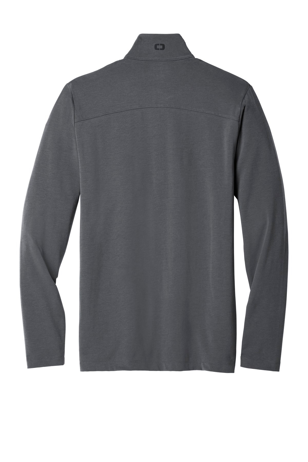Rear View of Diesel Grey OGIO Limit 1/4-Zip. OG139 plain