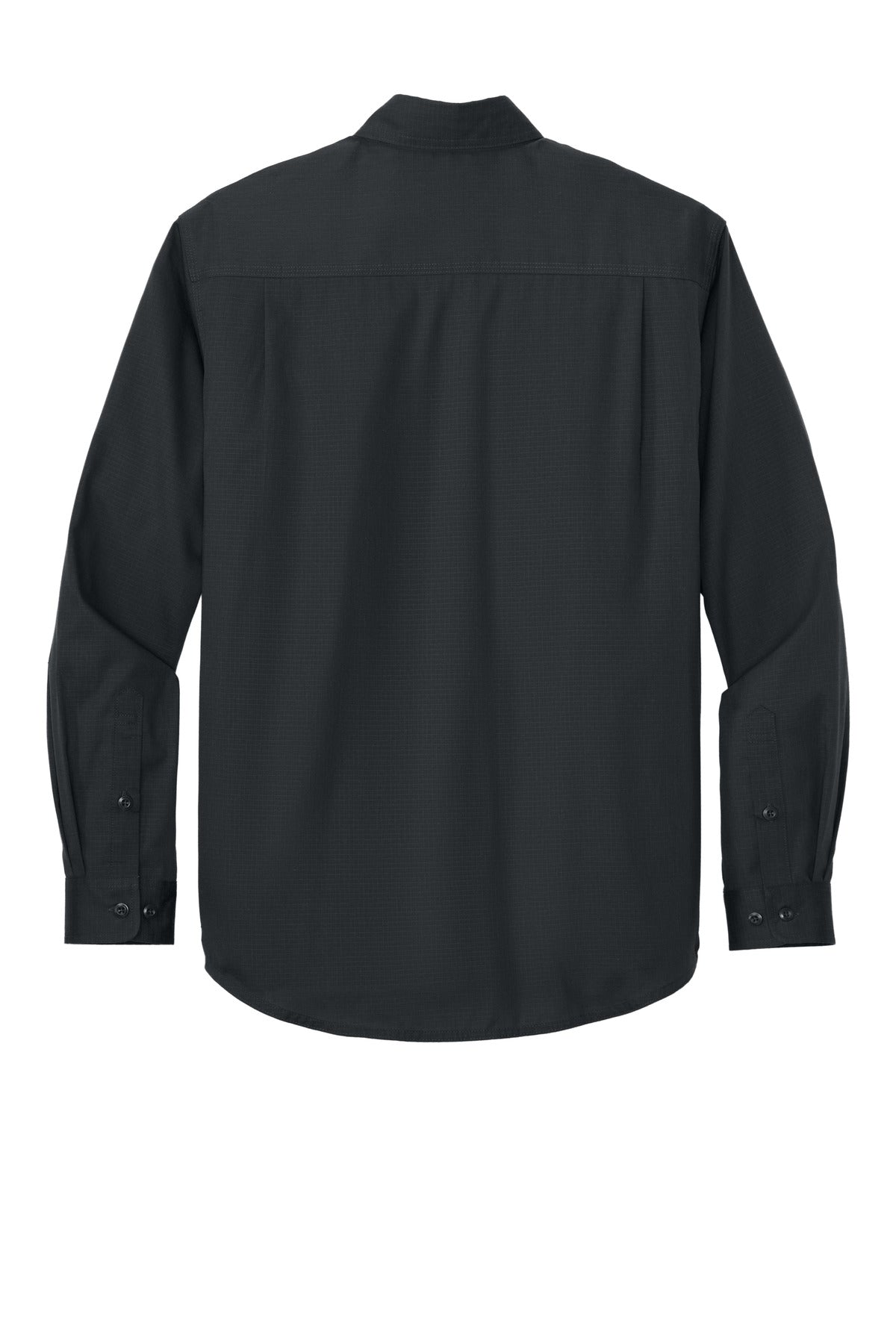 Rear View of EchoSteel CornerStone Long Sleeve Select Ripstop Shirt CSW174 plain