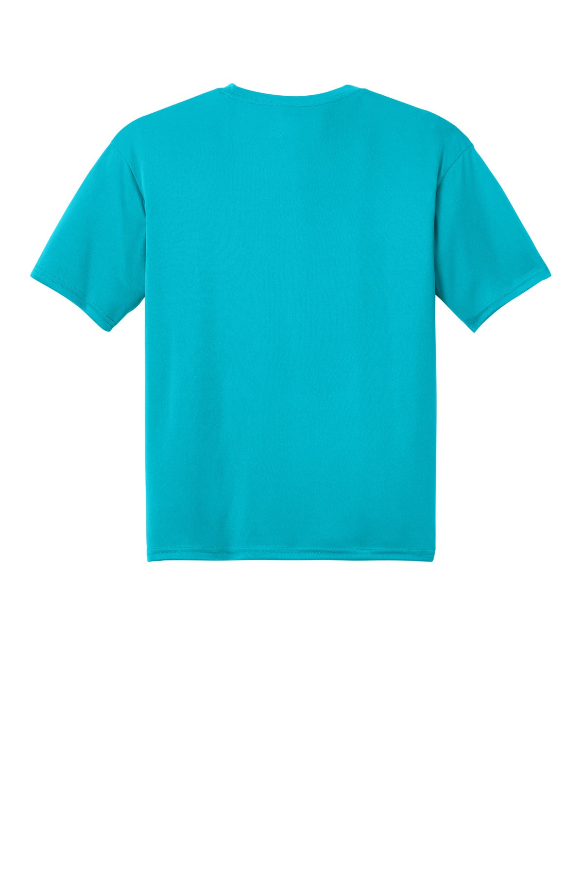 Rear View of ElecBlue A4 Cooling Performance Short Sleeve Tee A4N3142 plain