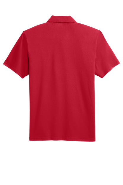 Rear View of EngineRed Port Authority Performance Staff Polo K398 plain