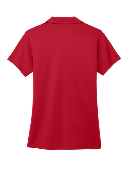 Rear View of EngineRed Port Authority Women's Performance Staff Polo LK398 plain