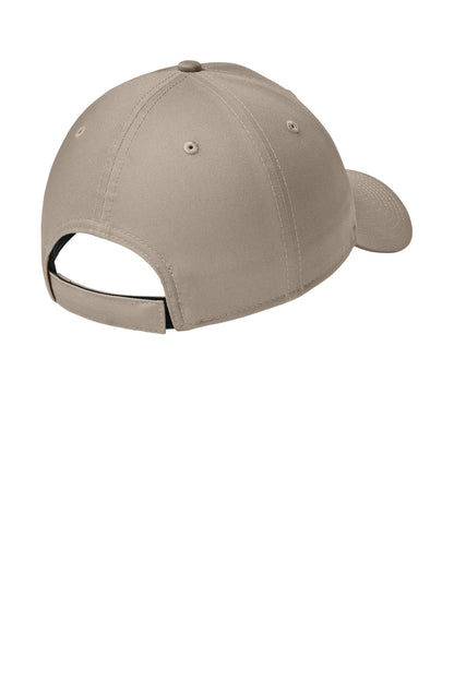 Rear View of FlagKhaki New Era - Adjustable Structured Cap. NE200 plain