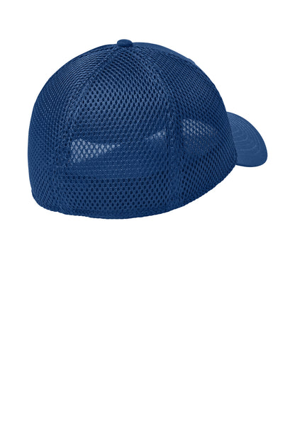 Rear View of FlagRyl/Ry New Era - Stretch Mesh Cap. NE1020 plain