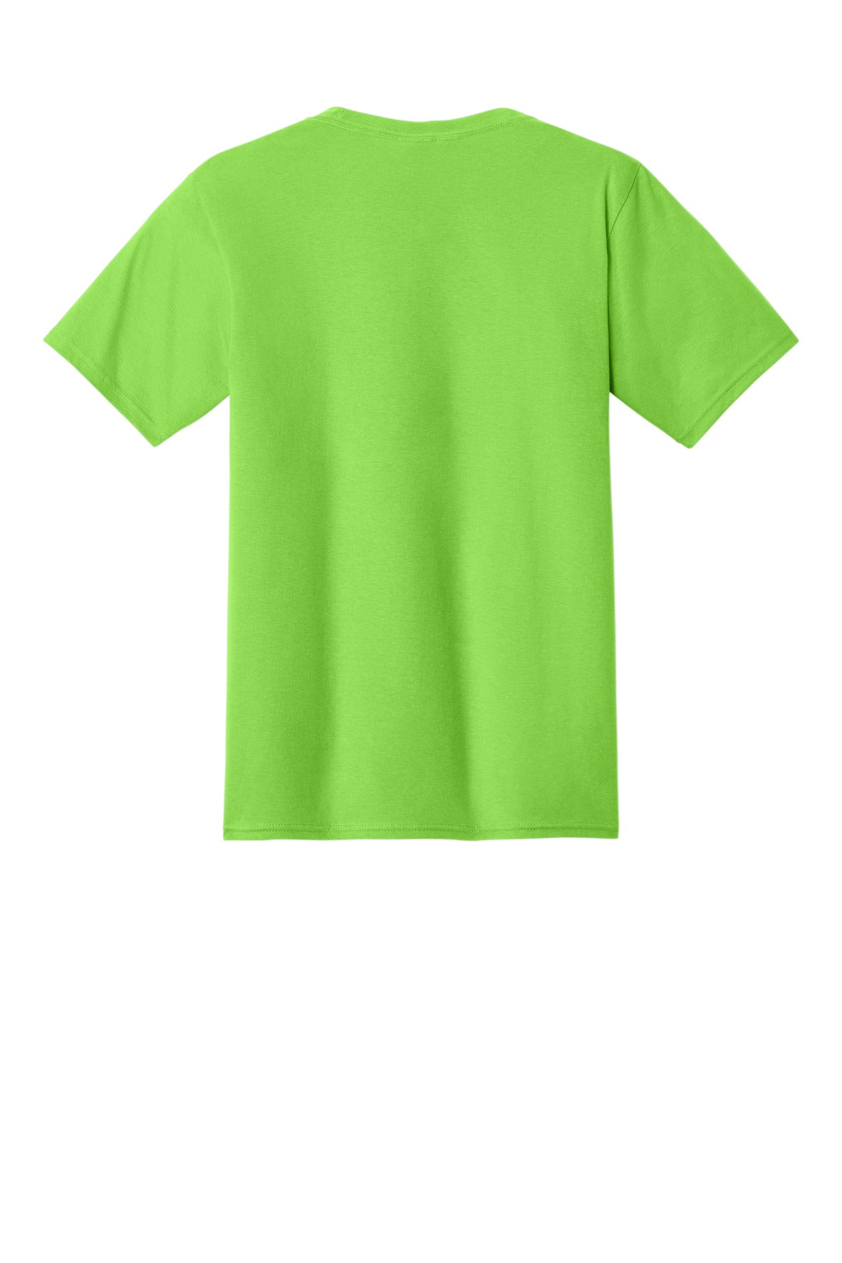 Rear View of Flash Green Port & Co Fan Favorite Tee. PC450 plain
