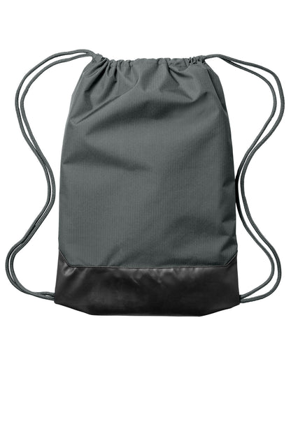 Rear View of FlintGrey Nike Brasilia Drawstring Pack NKDM3978 plain