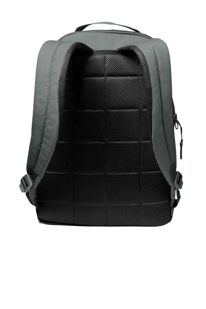 Rear View of FlintGrey Nike Brasilia Medium Backpack NKDH7709 plain