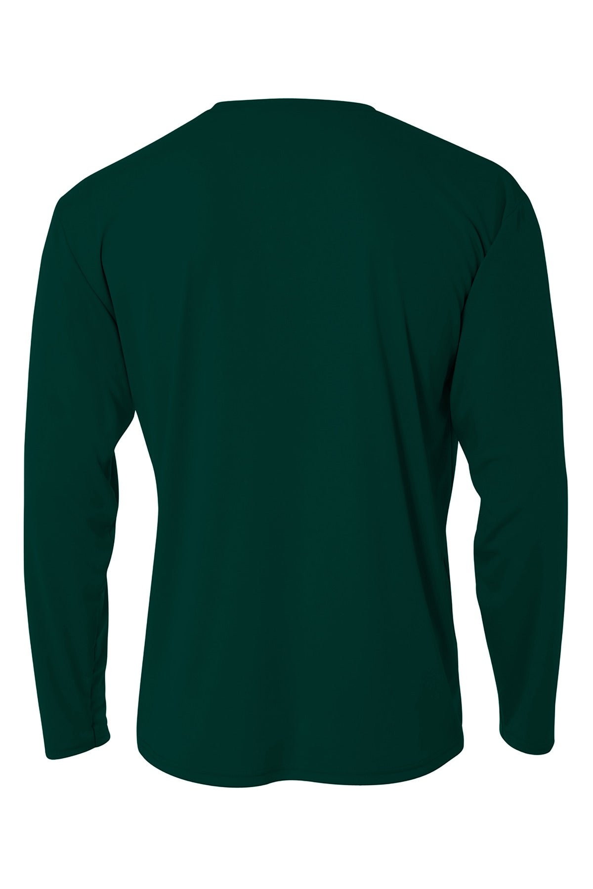 Rear View of FOREST A4 Cooling Performance Long Sleeve Tee A4N3165 plain
