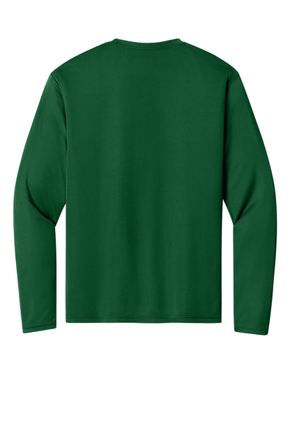 Rear View of Forest A4 Cooling Performance Long Sleeve Tee A4N3165 plain