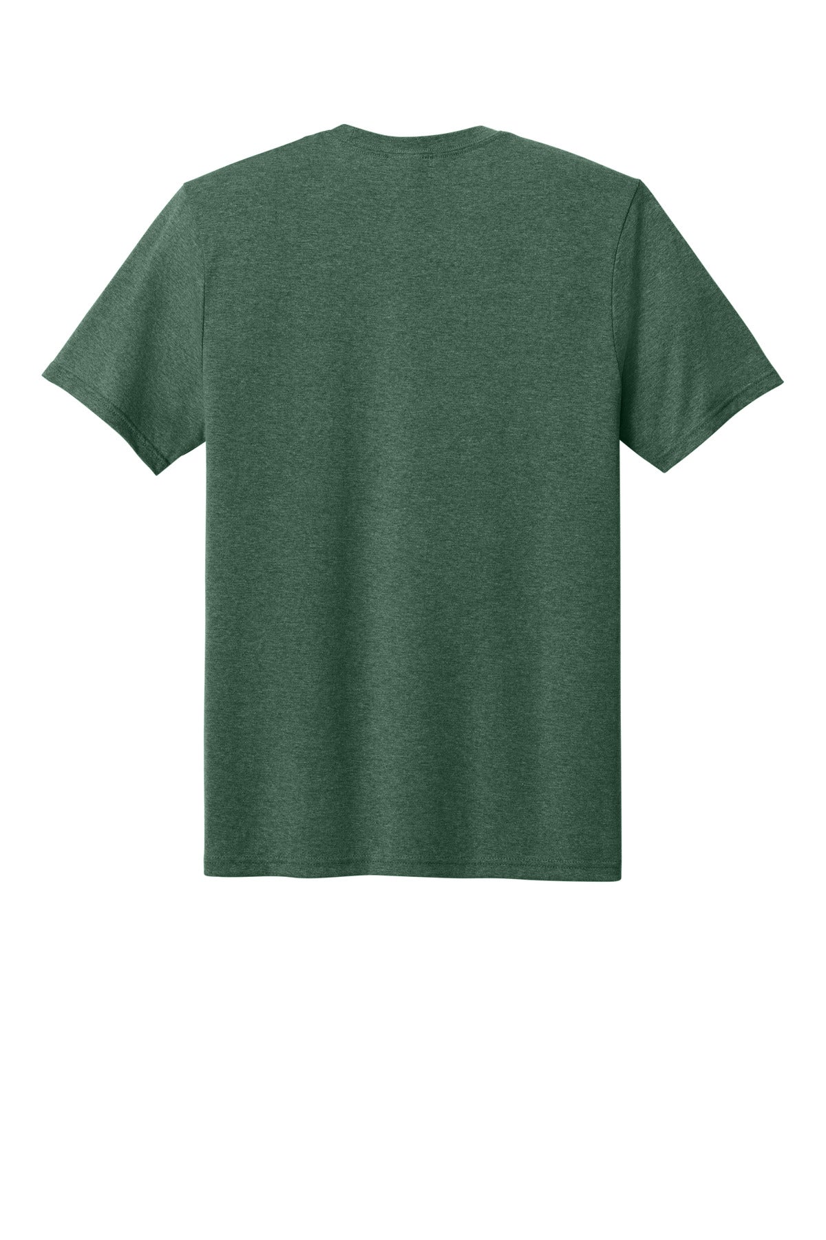 Rear View of ForestGnHt Port & Co Tri-Blend Tee. PC330 plain