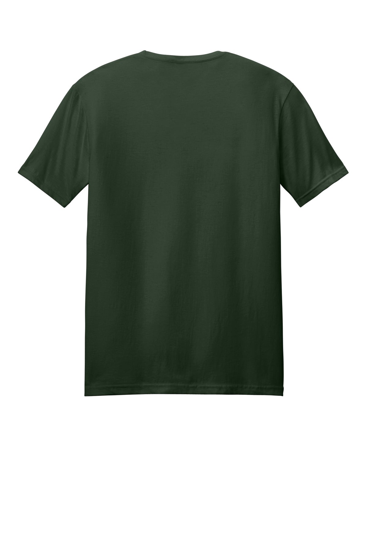 Rear View of ForestGrn Gildan Softstyle T-Shirt. 64000 plain