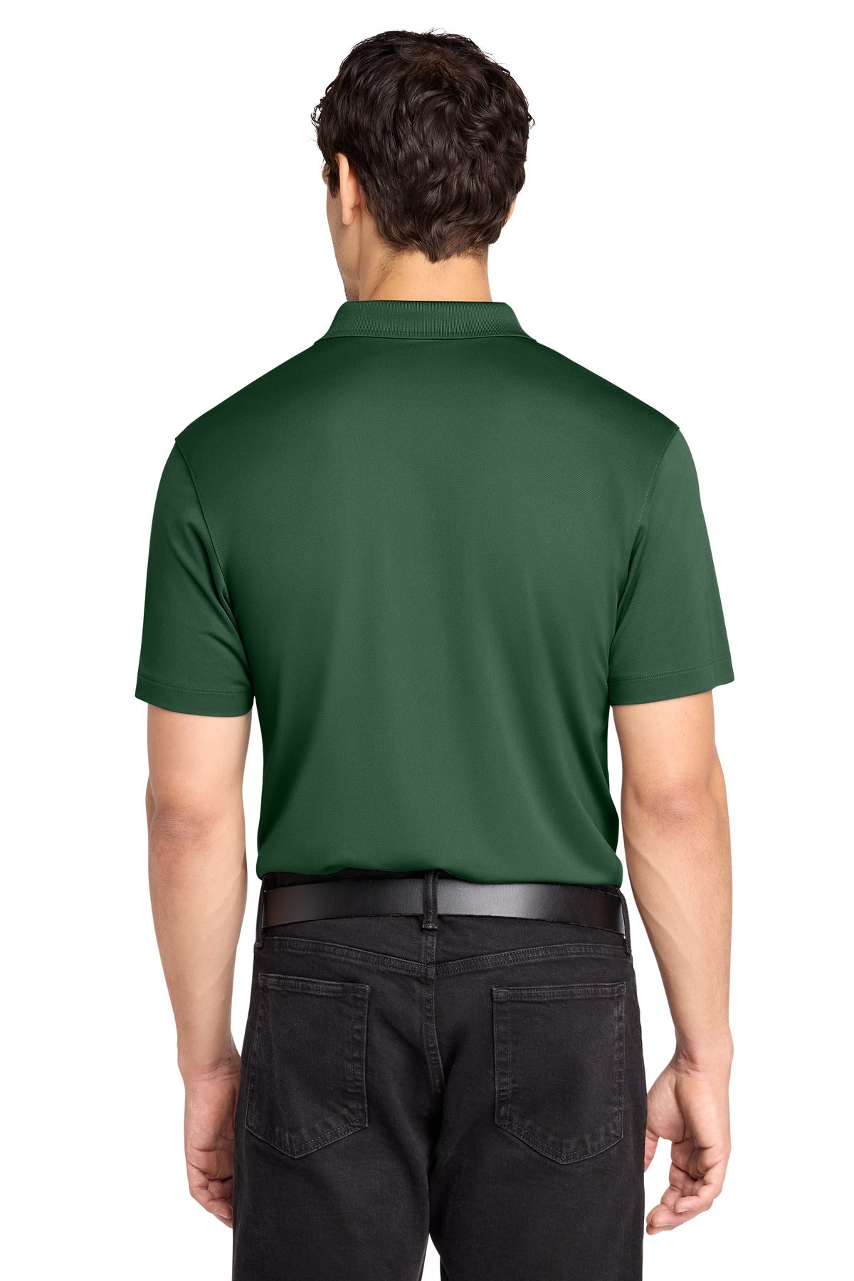 Rear View of ForestGrn Port Authority C-FREE Performance Polo K863 plain