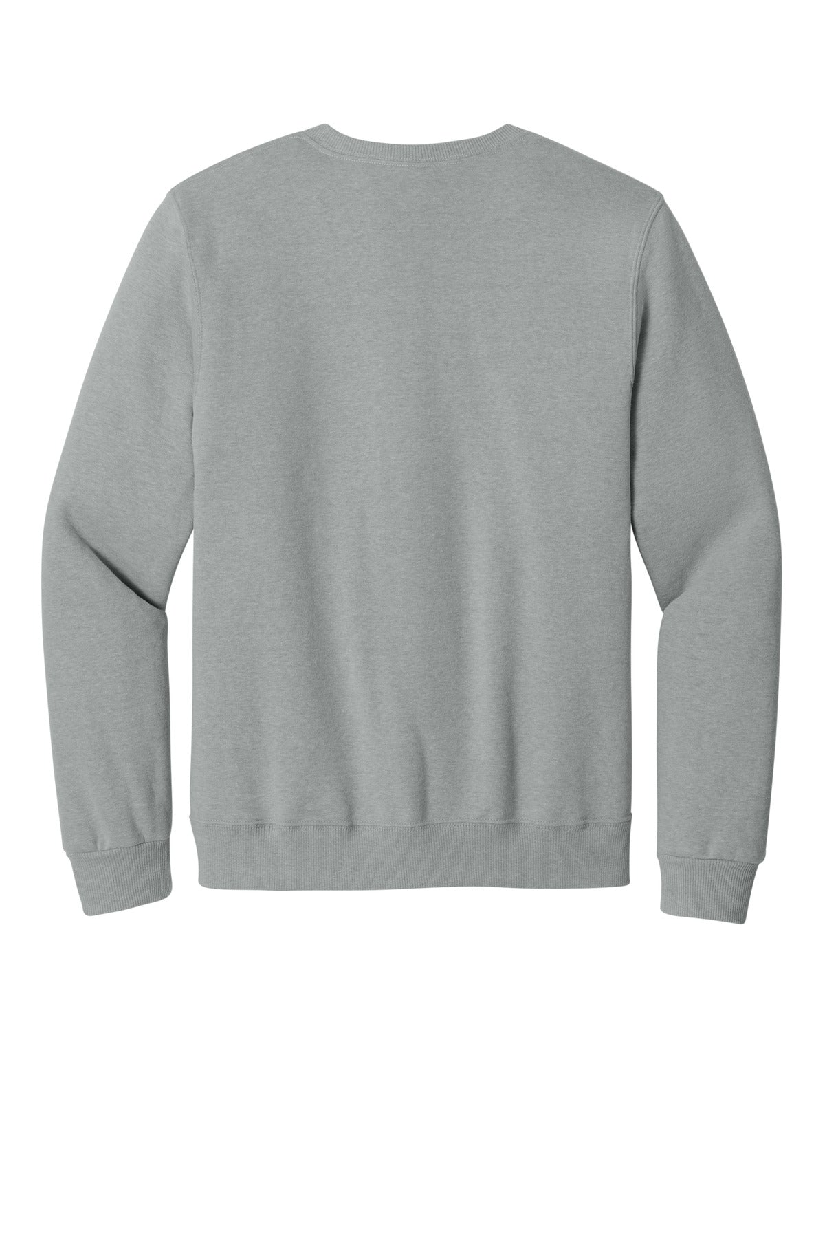 Rear View of FrstGreyHt Jerzees Eco Premium Blend Crewneck Sweatshirt 701M plain