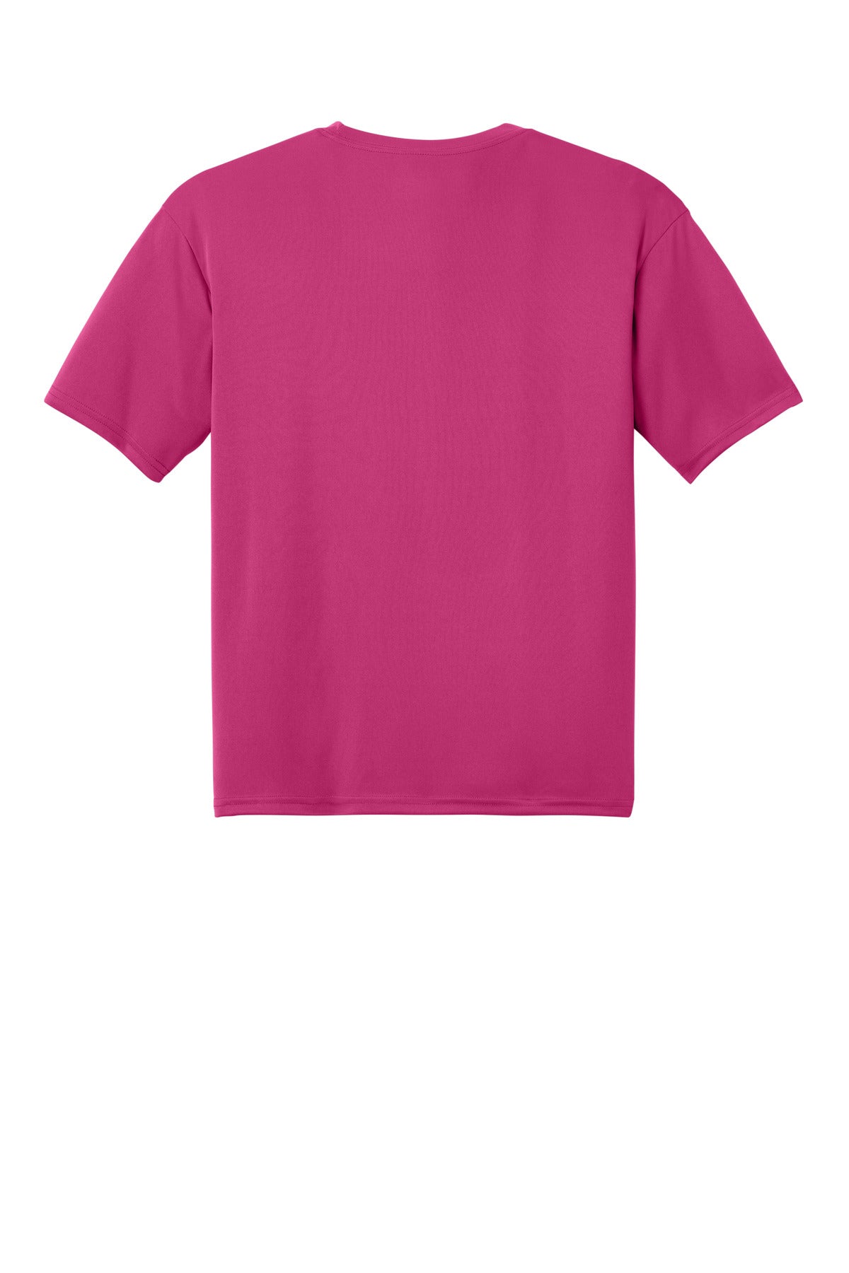 Rear View of Fuchsia A4 Cooling Performance Short Sleeve Tee A4N3142 plain