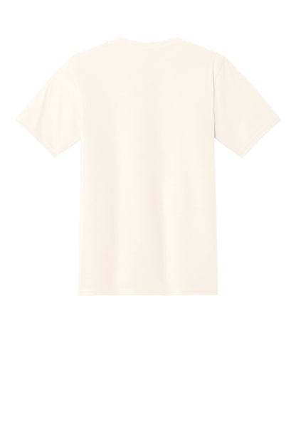 Rear View of Gardenia Port & Co Fan Favorite Tee. PC450