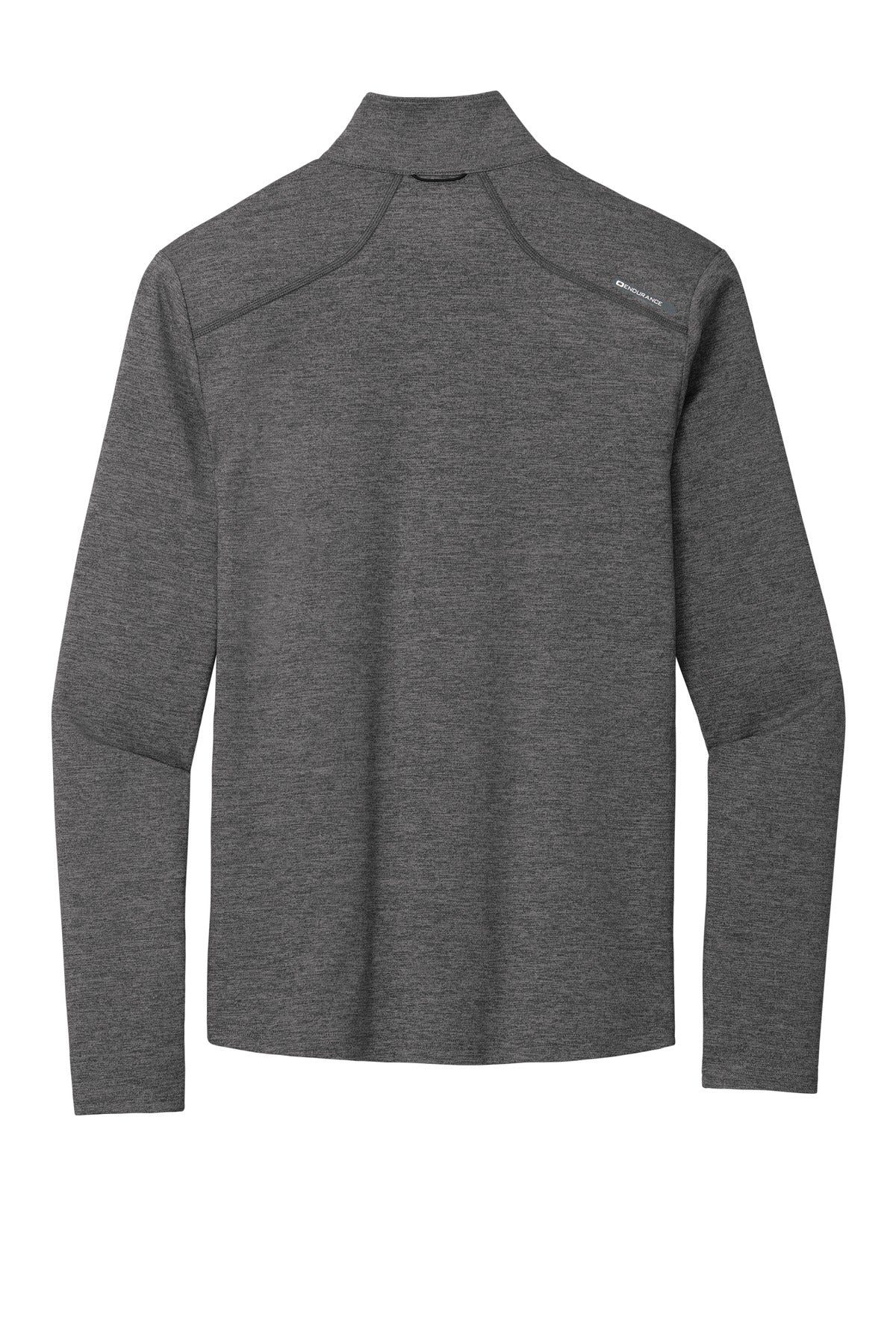 Rear View of Gear Grey Hthr OGIO Force 1/4-Zip OE341 plain