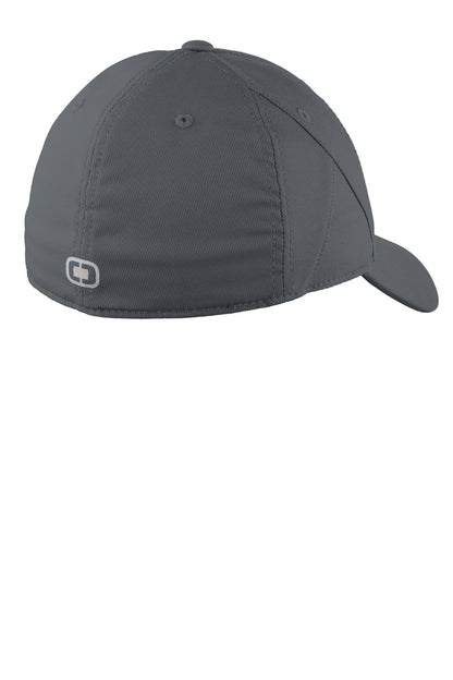 Rear View of Gear Grey OGIO Apex Cap. OE650 plain