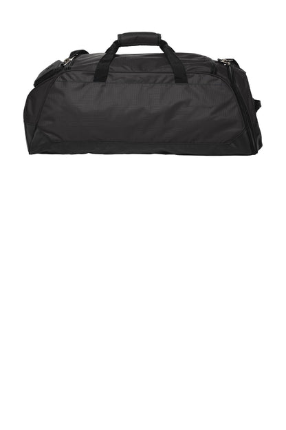 Rear View of Gear Grey/Blk OGIO Transition Duffel. 411097 plain