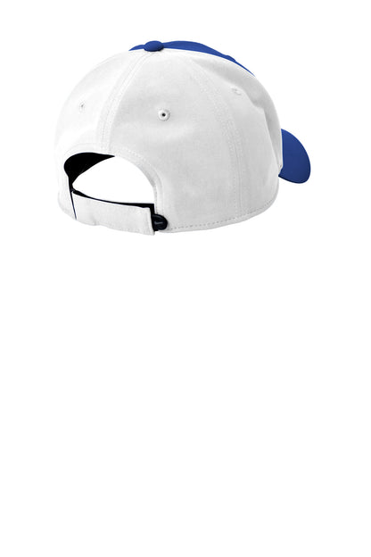 Rear View of GmRy/White Nike Dri-FIT Legacy Cap NKFB6447 plain