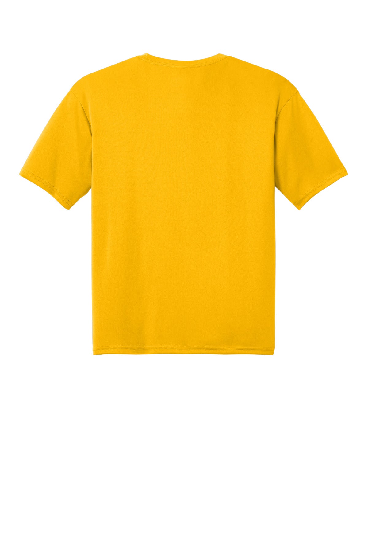 Rear View of Gold A4 Cooling Performance Short Sleeve Tee A4N3142 plain