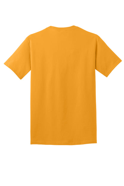 Rear View of Gold Port & Co Core Cotton DTG Tee PC54DTG plain