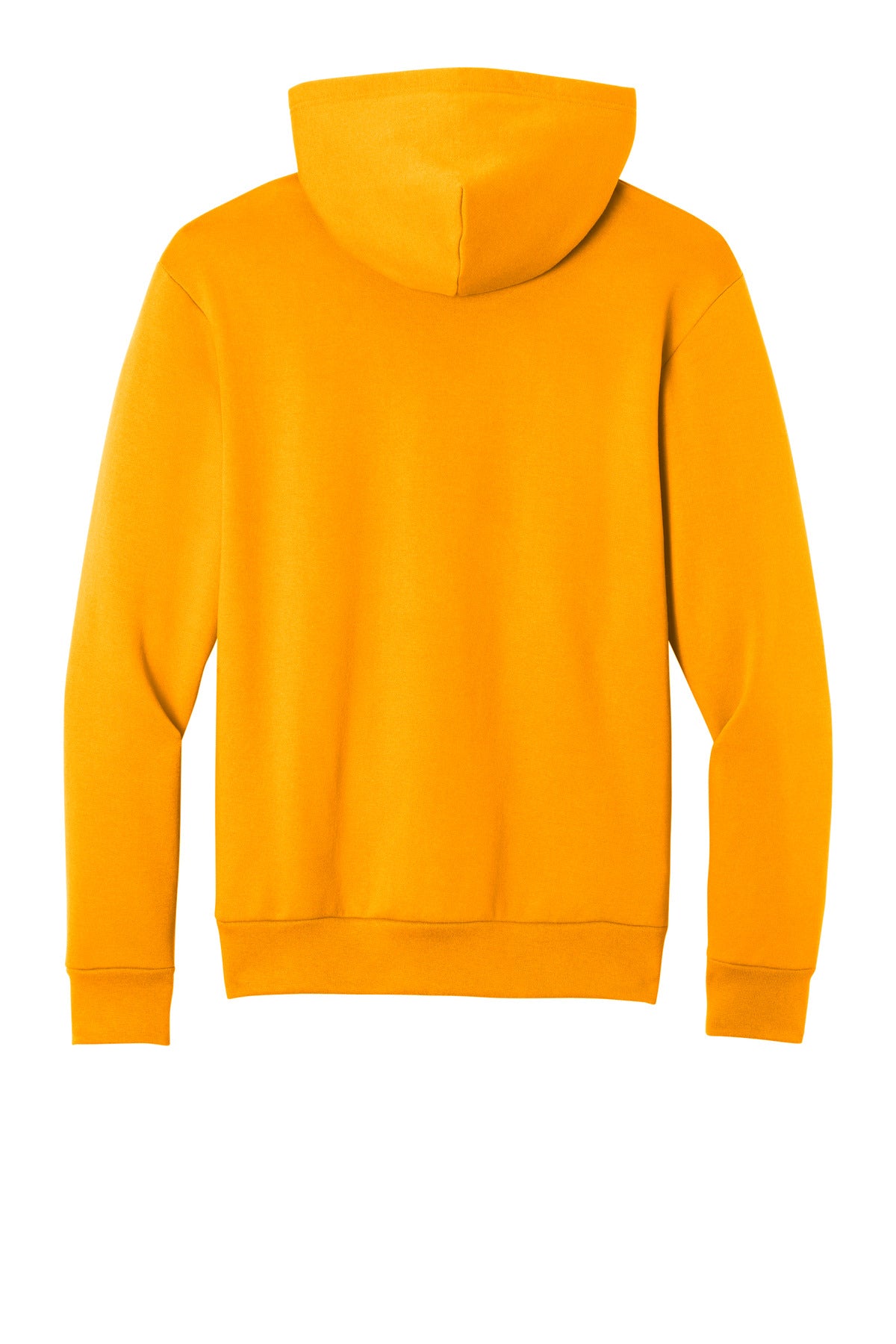 Rear View of Gold Port & Co Easy Fleece Pullover Hooded Sweatshirt PC68H plain