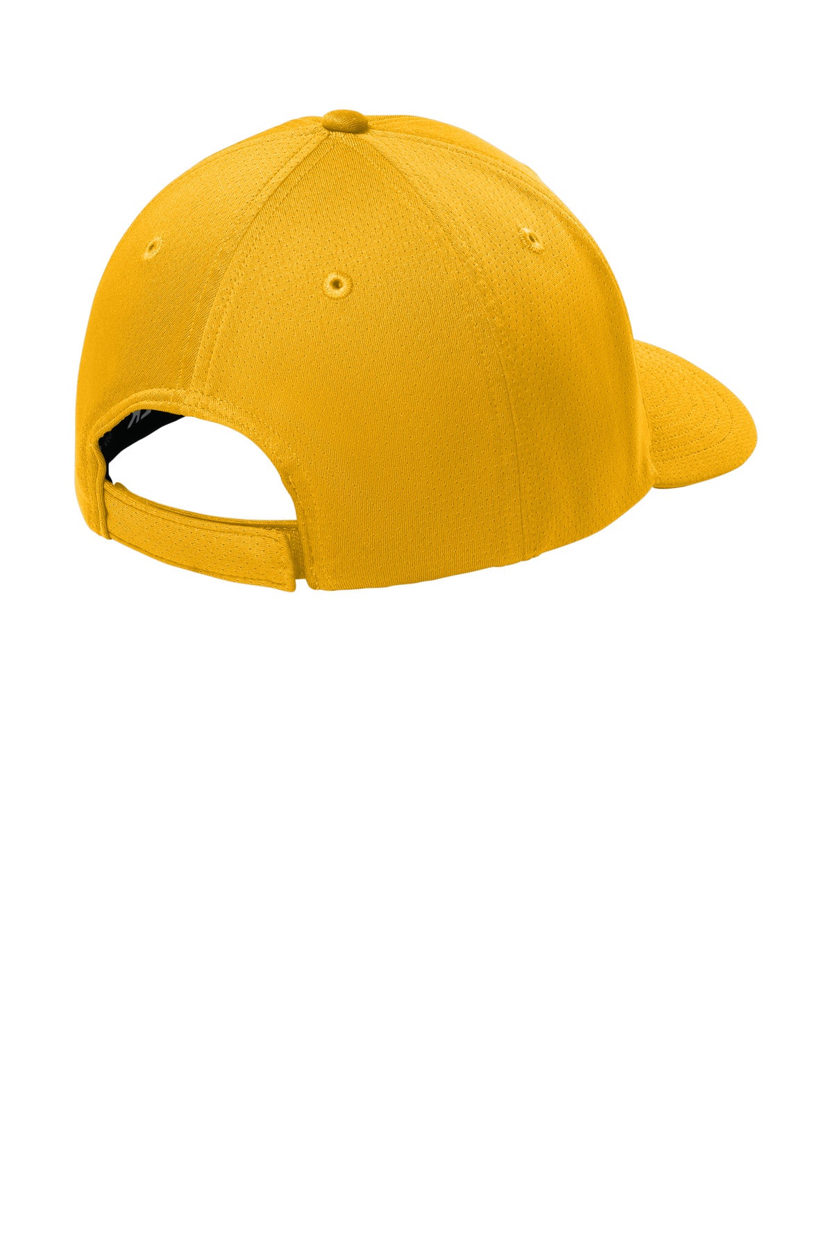 Rear View of Gold Sport-Tek Impact Mesh Stretch-Tek Adjustable Cap STC71 plain