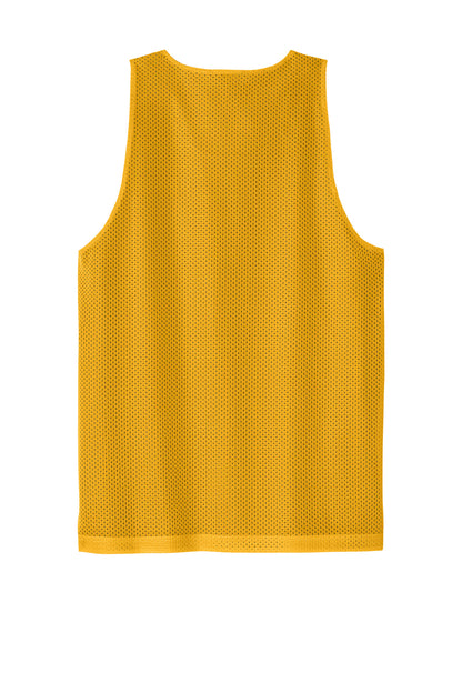 Rear View of Gold/Black Sport-Tek PosiCharge Reversible Mesh Tank ST5000 plain