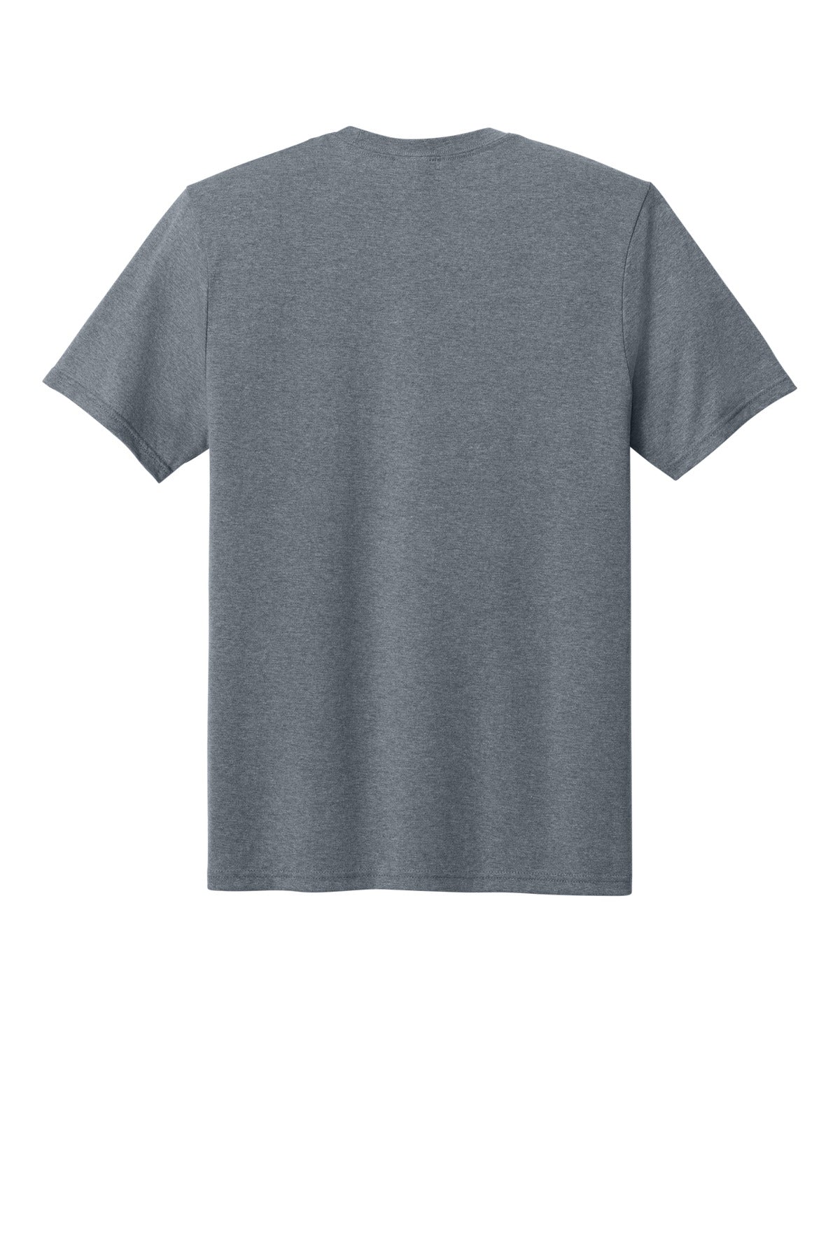 Rear View of GphHeather Port & Co Tri-Blend Tee. PC330 plain