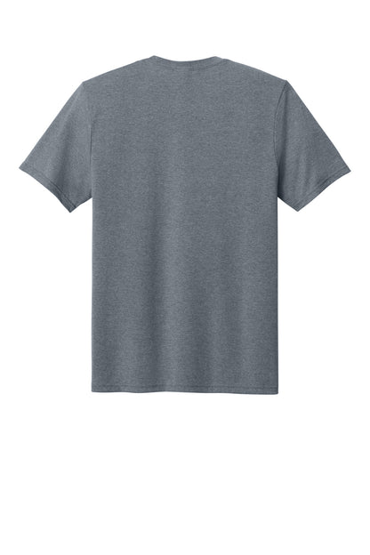 Rear View of GphHeather Port & Co Tri-Blend Tee. PC330 plain
