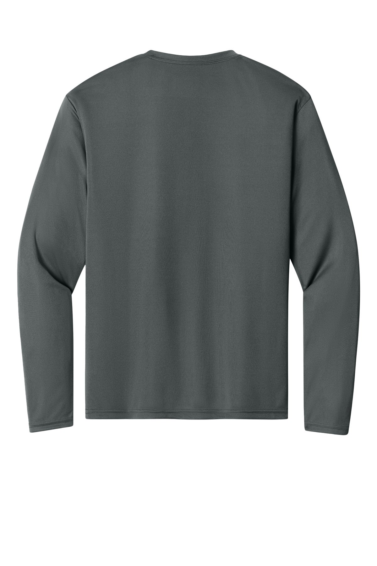 Rear View of Graphite A4 Cooling Performance Long Sleeve Tee A4N3165 plain