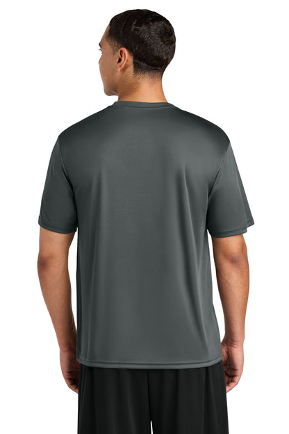 Rear View of Graphite A4 Cooling Performance Short Sleeve Tee A4N3142 plain