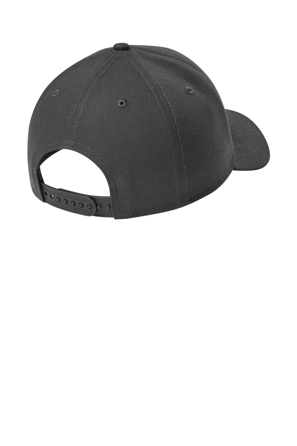 Rear View of Graphite New Era A-Frame Snapback Cap NE211 plain