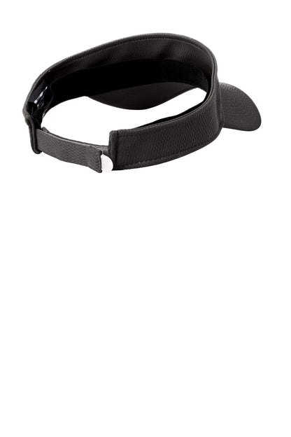 Rear View of Graphite New Era Performance Dash Adjustable Visor NE219 plain