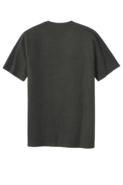 Rear View of Graphite New Era Tri-Blend Tee NEA135 plain