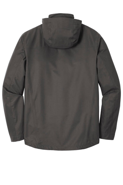 Rear View of Graphite Port Authority Collective Outer Shell Jacket. J900 plain
