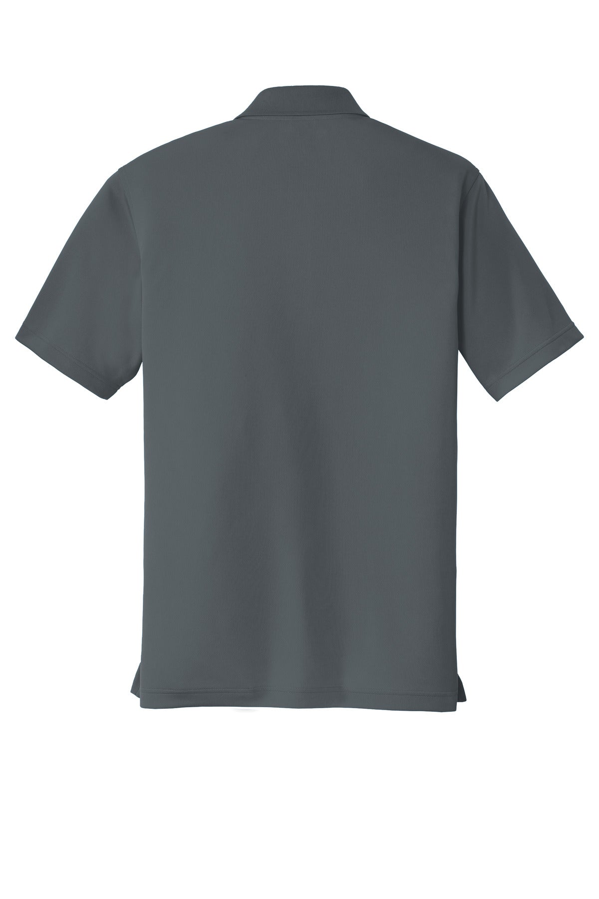 Rear View of Graphite Port Authority Dry Zone UV Micro-Mesh Polo. K110 plain