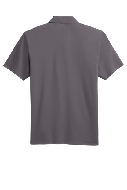 Rear View of Graphite Port Authority Performance Staff Polo K398 plain