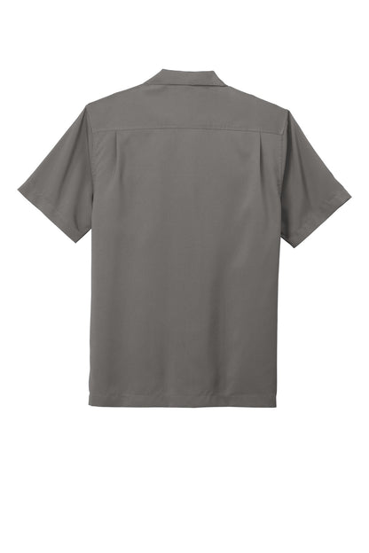 Rear View of Graphite Port Authority Short Sleeve Performance Staff Shirt W400 plain